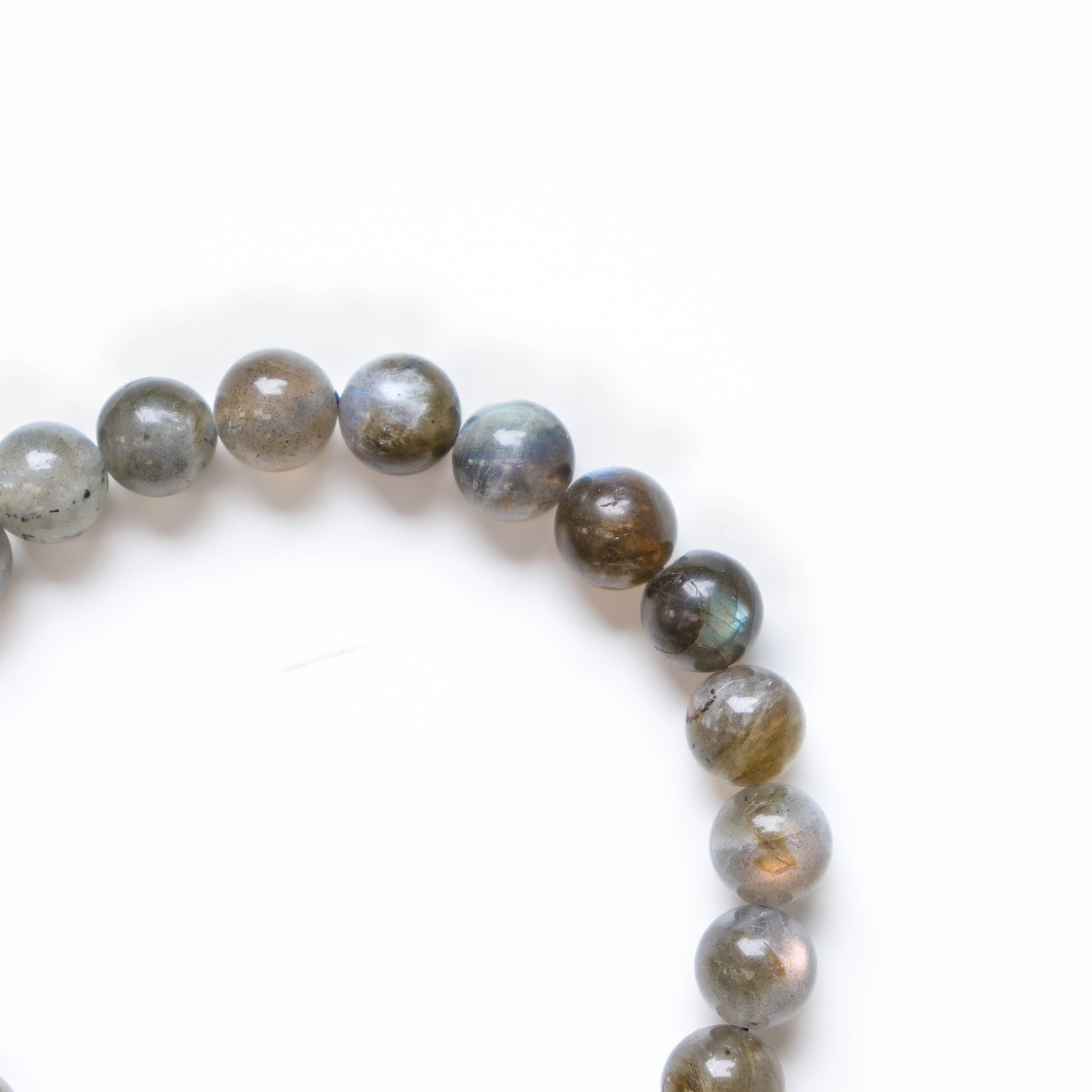 Labradorite Round Beaded Bracelet 8 mm