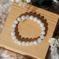Rainbow Moonstone Round Beaded Bracelet 8 mm