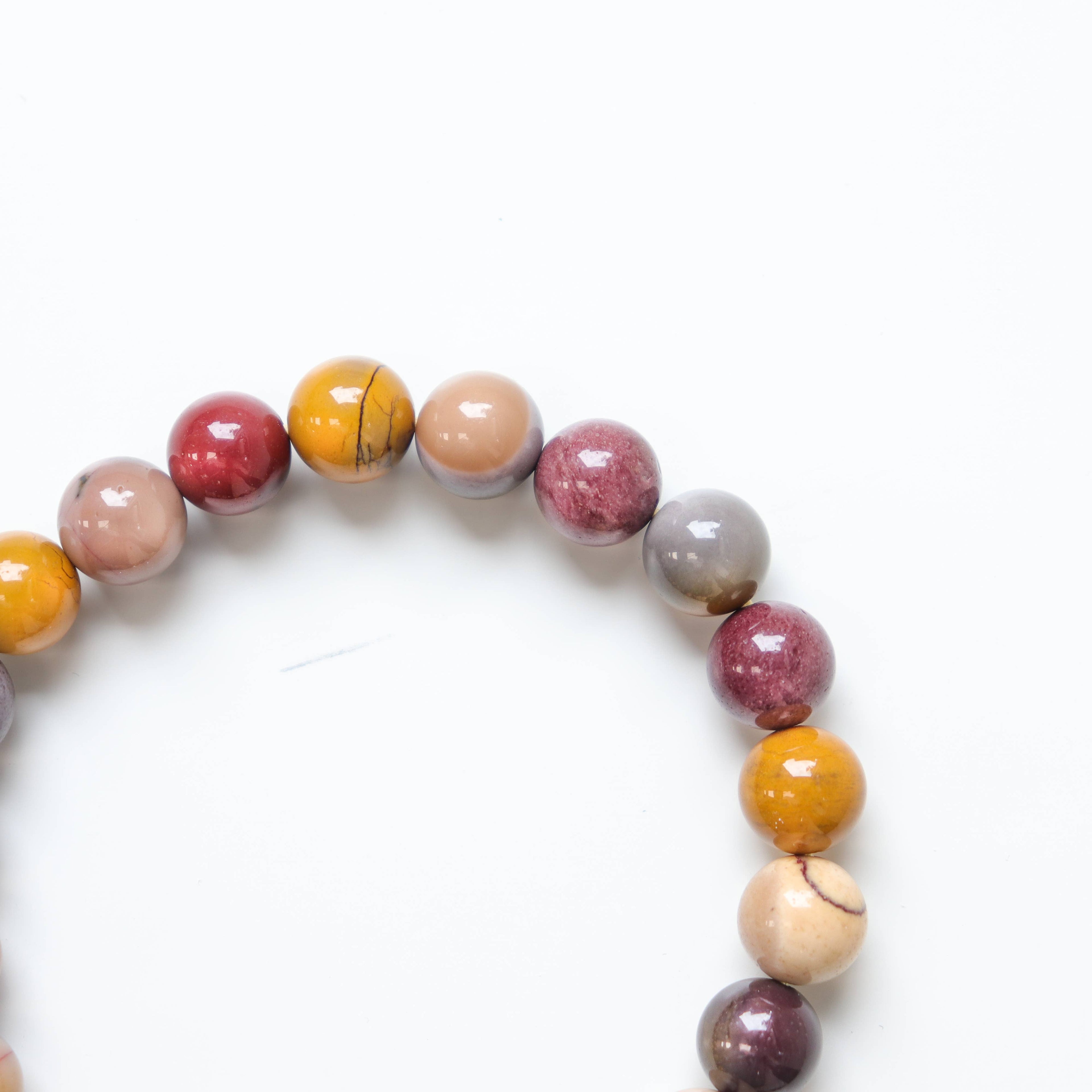 Mookaite Round Beaded Bracelet 8 mm