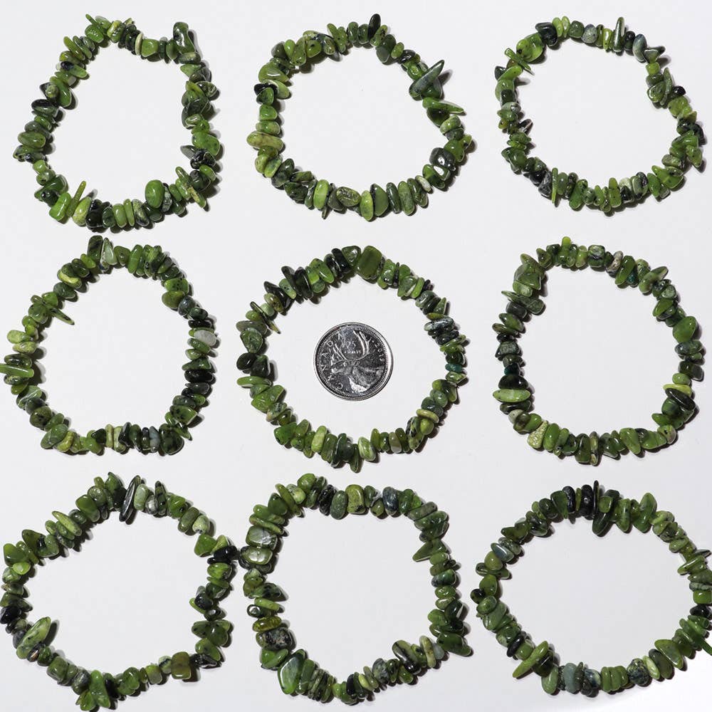 Nephrite Jade Stone Bracelet, Health & Abundance