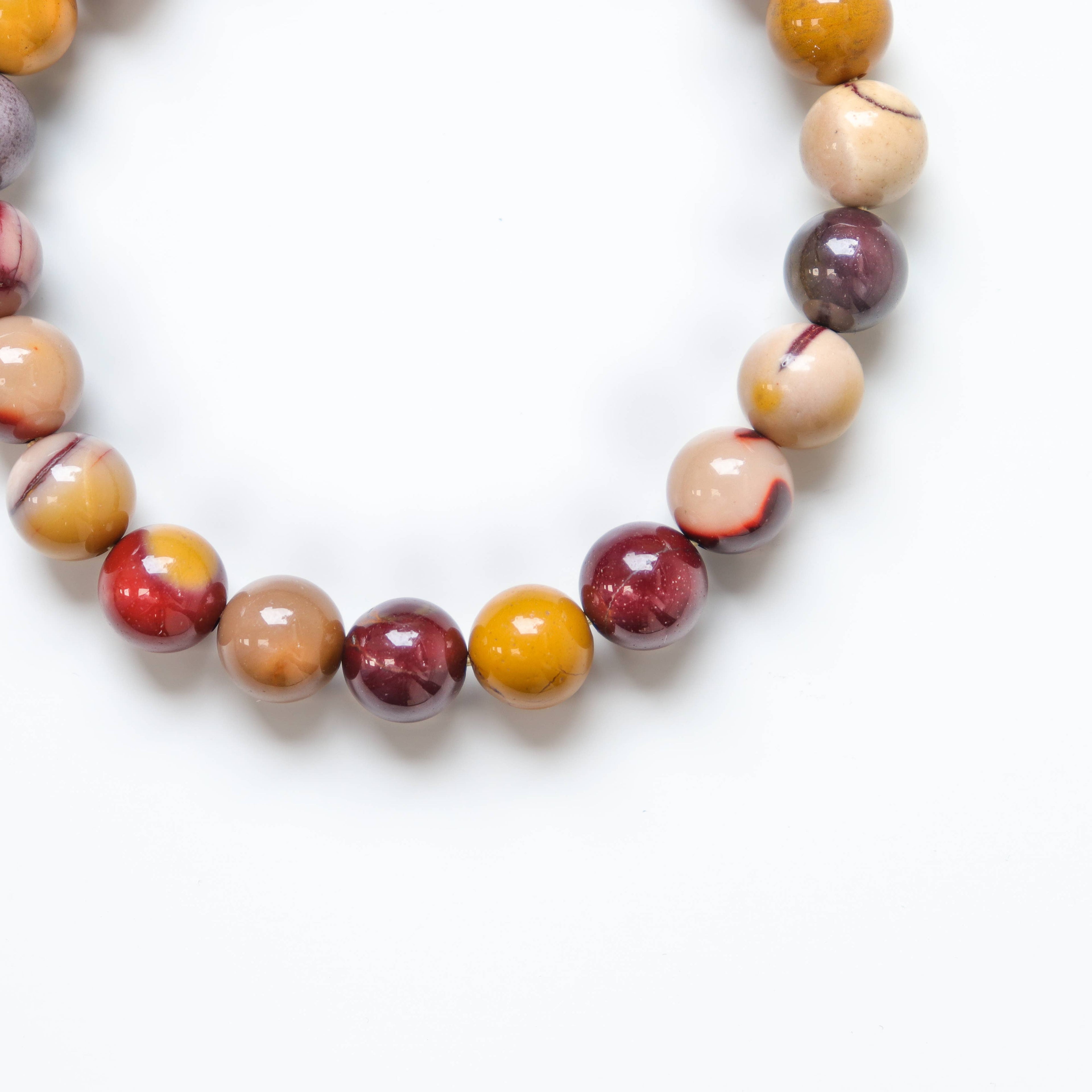 Mookaite Round Beaded Bracelet 8 mm