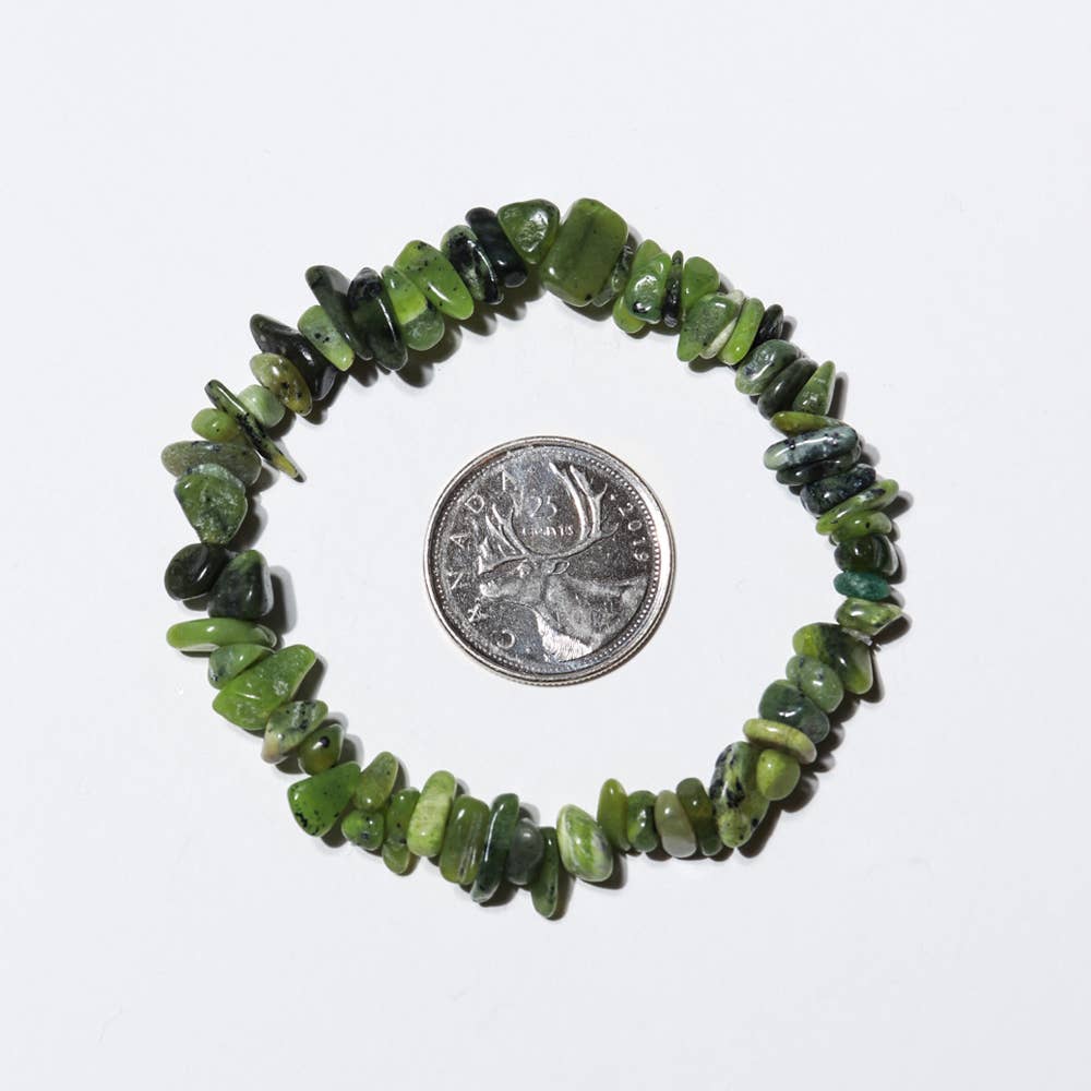 Nephrite Jade Stone Bracelet, Health & Abundance