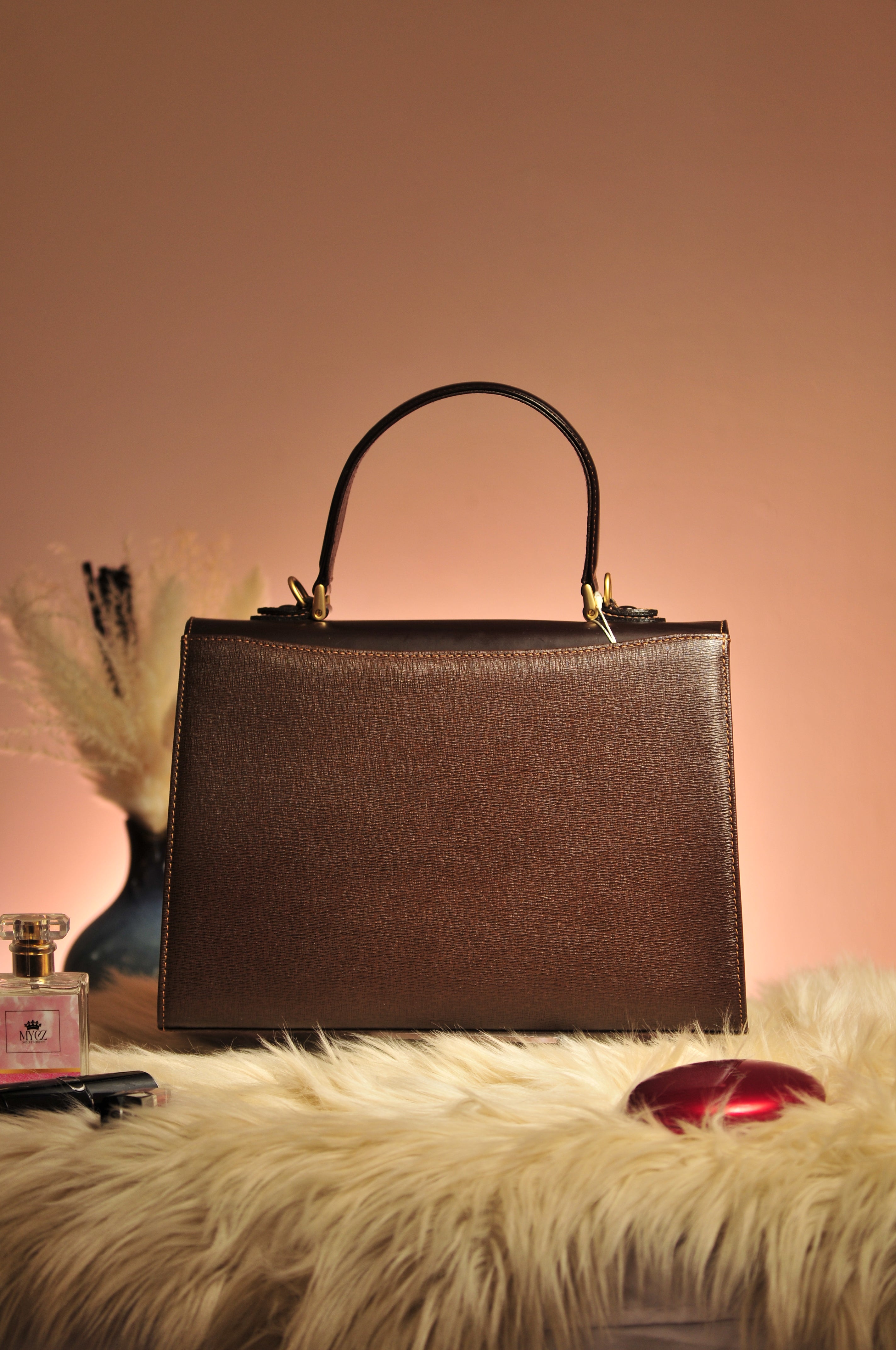Burberrys Vintage Top Handle with Shoulder Strap