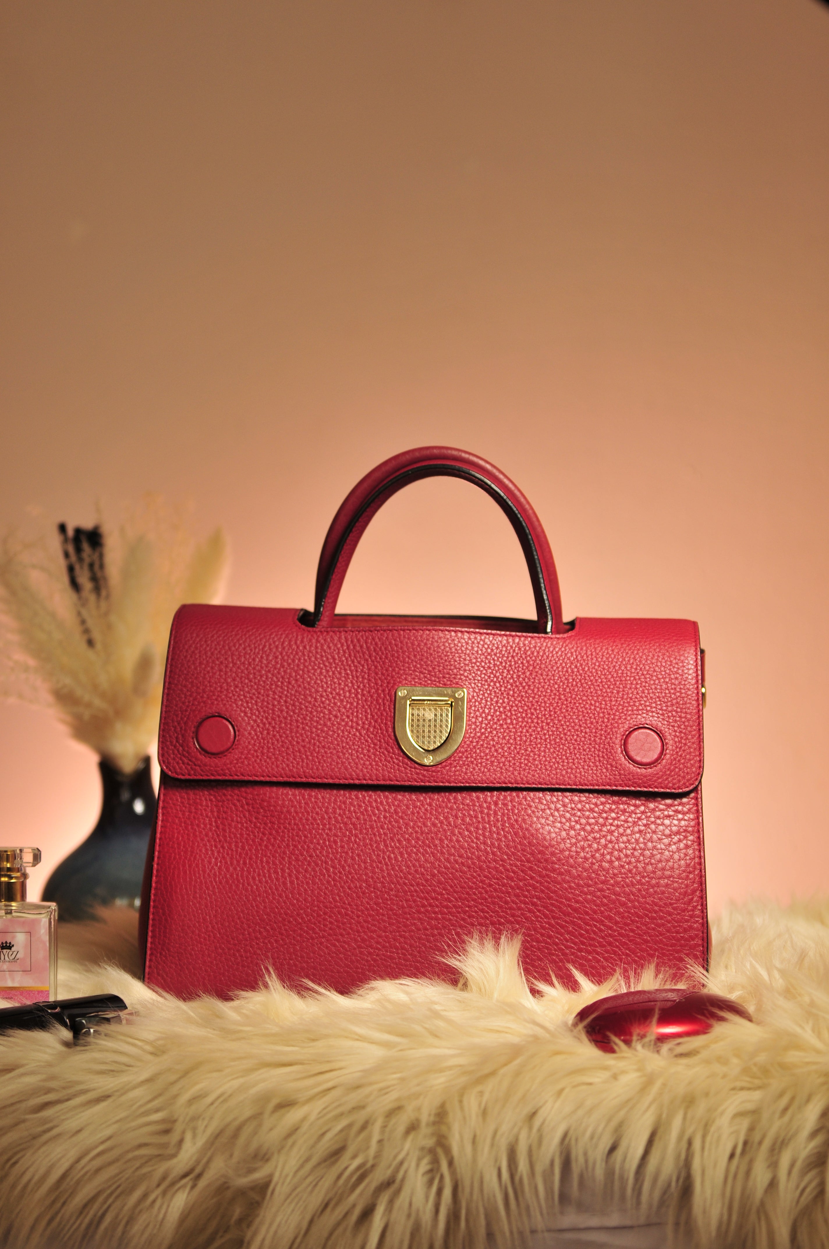 Christian Dior Diorever Handbag with Shoulder Strap