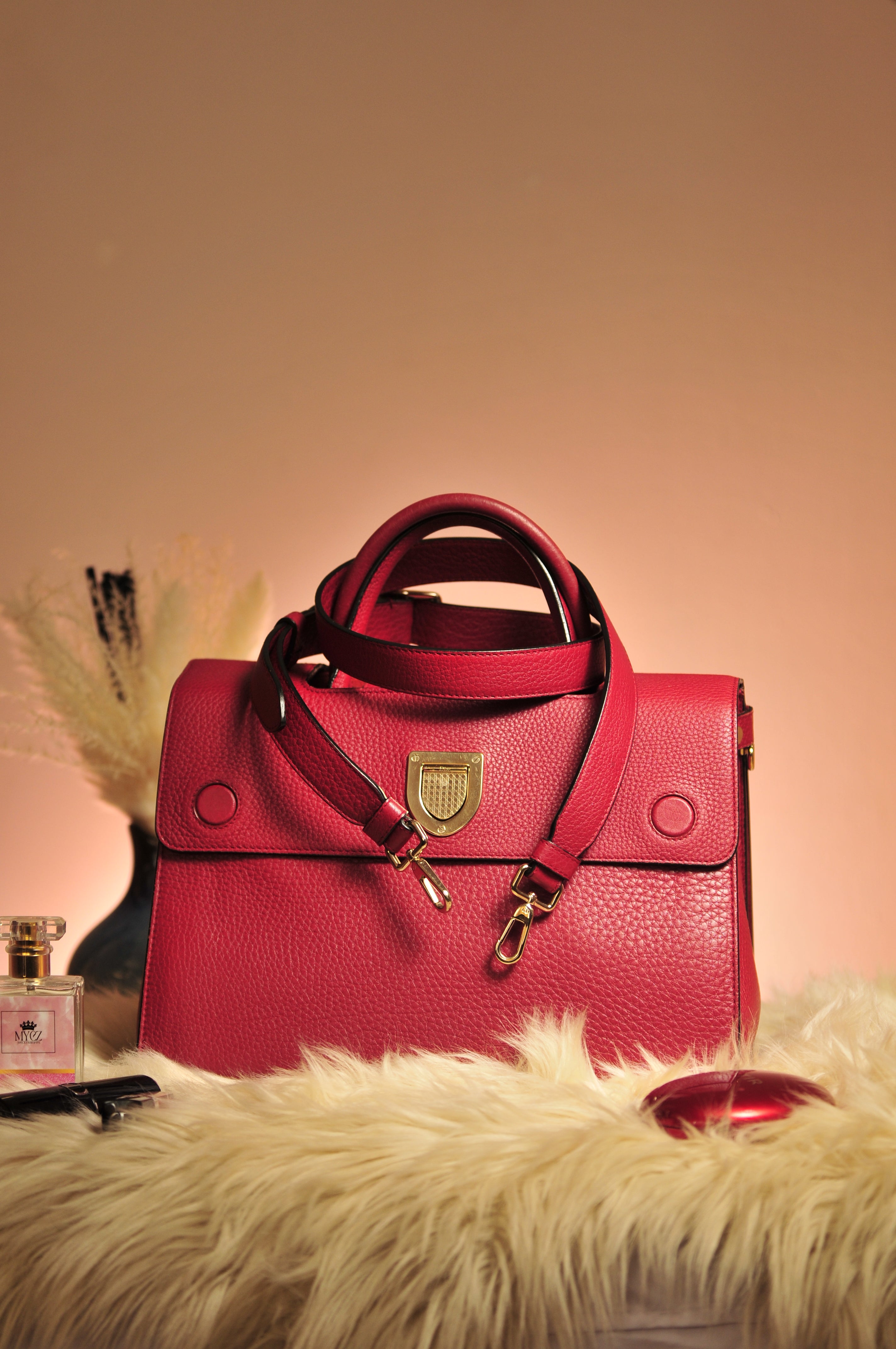 Christian Dior Diorever Handbag with Shoulder Strap