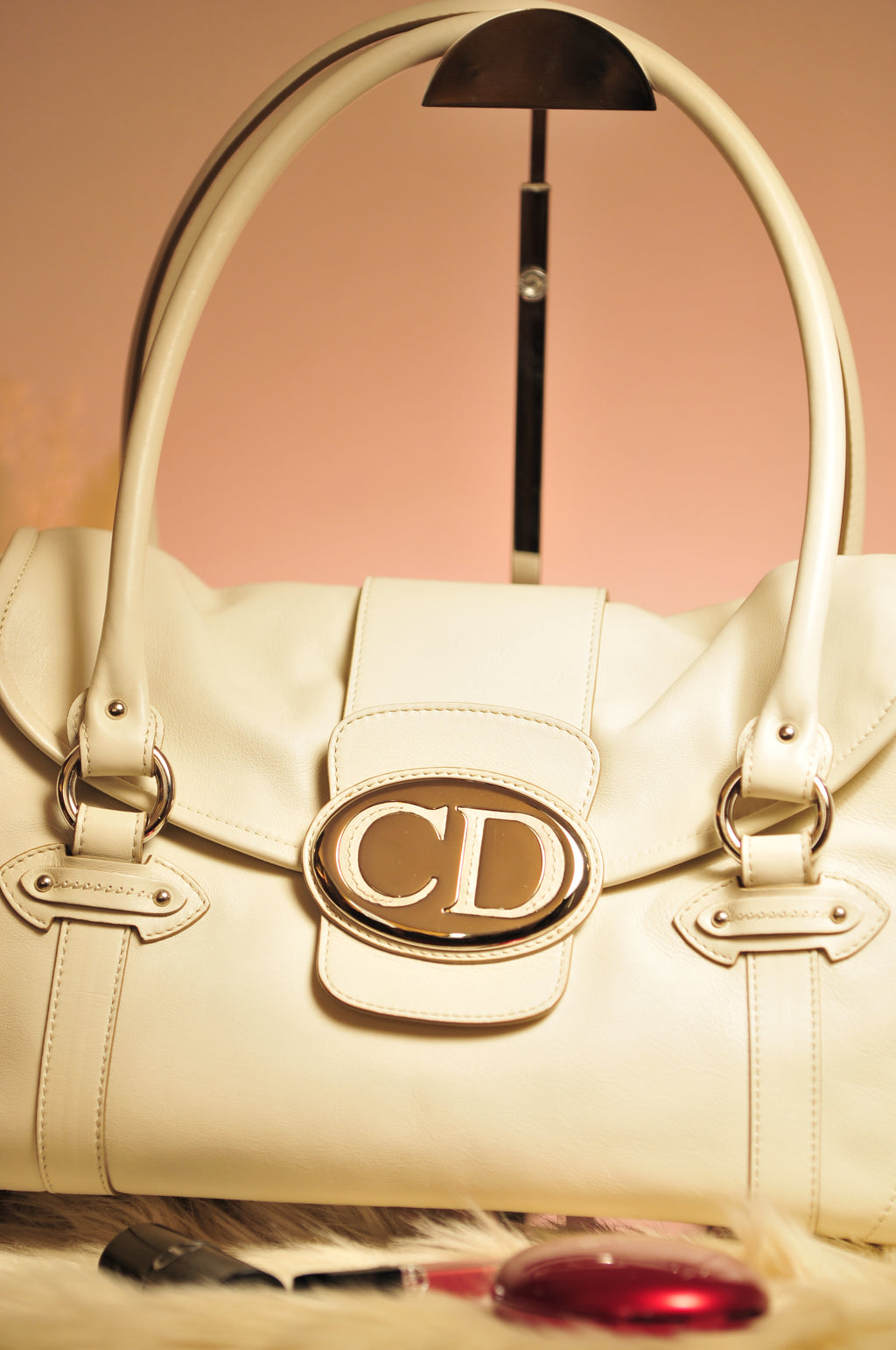 Dior Saint Germain Flap Handbag in Rich Soft Leather
