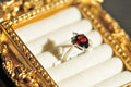 Garnet Ring Natural Gemstone in 925 Sterling Silver Size 5
