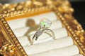 Opal Leaf Style Imperfect Shape Natural Gemstone in 925 Sterling Silver