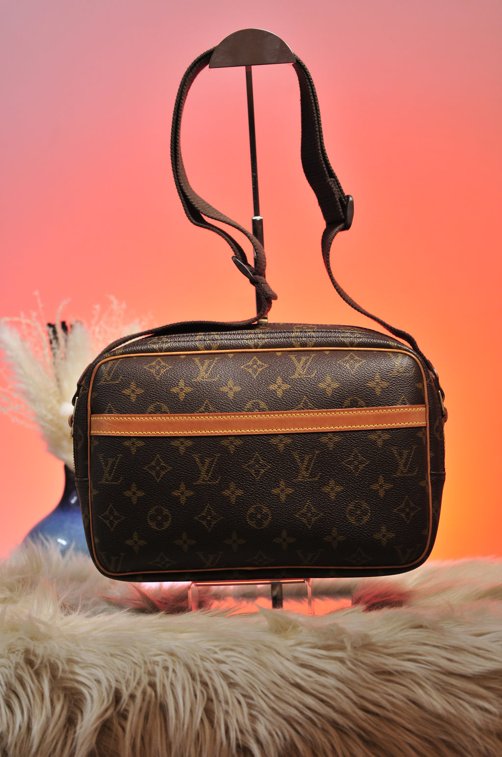 Louis Vuitton Reporter Shoulder Bag in Monogram