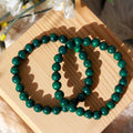 Malachite Round Beaded Bracelet