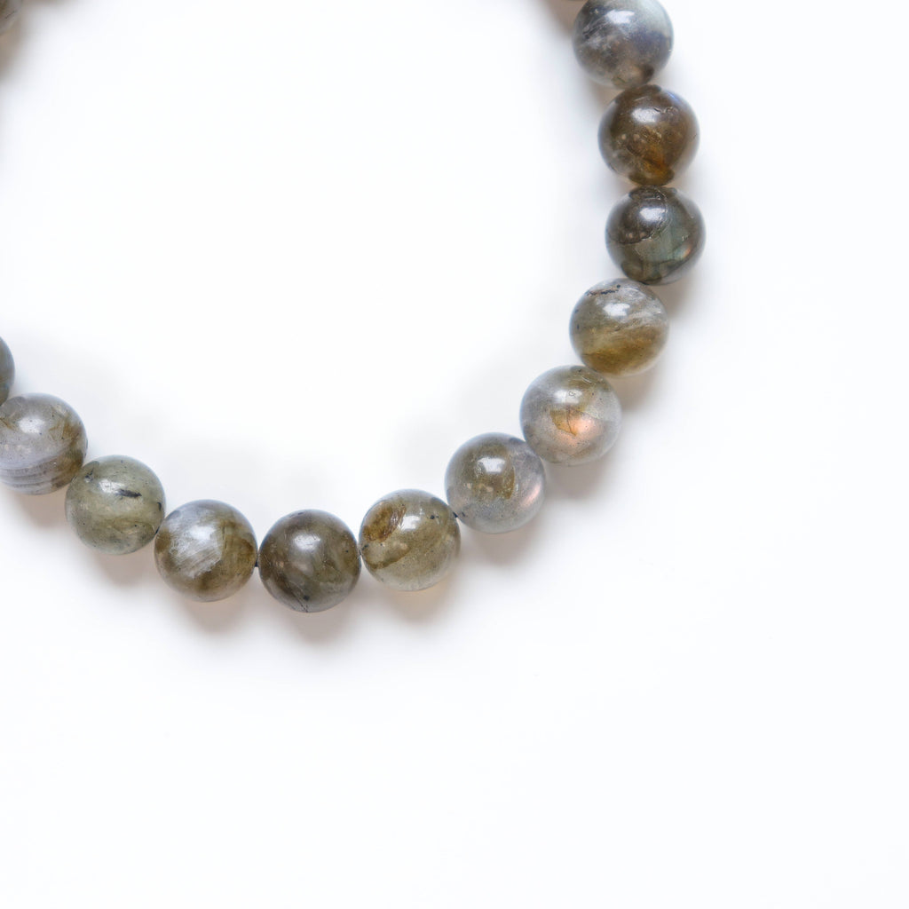Labradorite Round Beaded Bracelet 8 mm