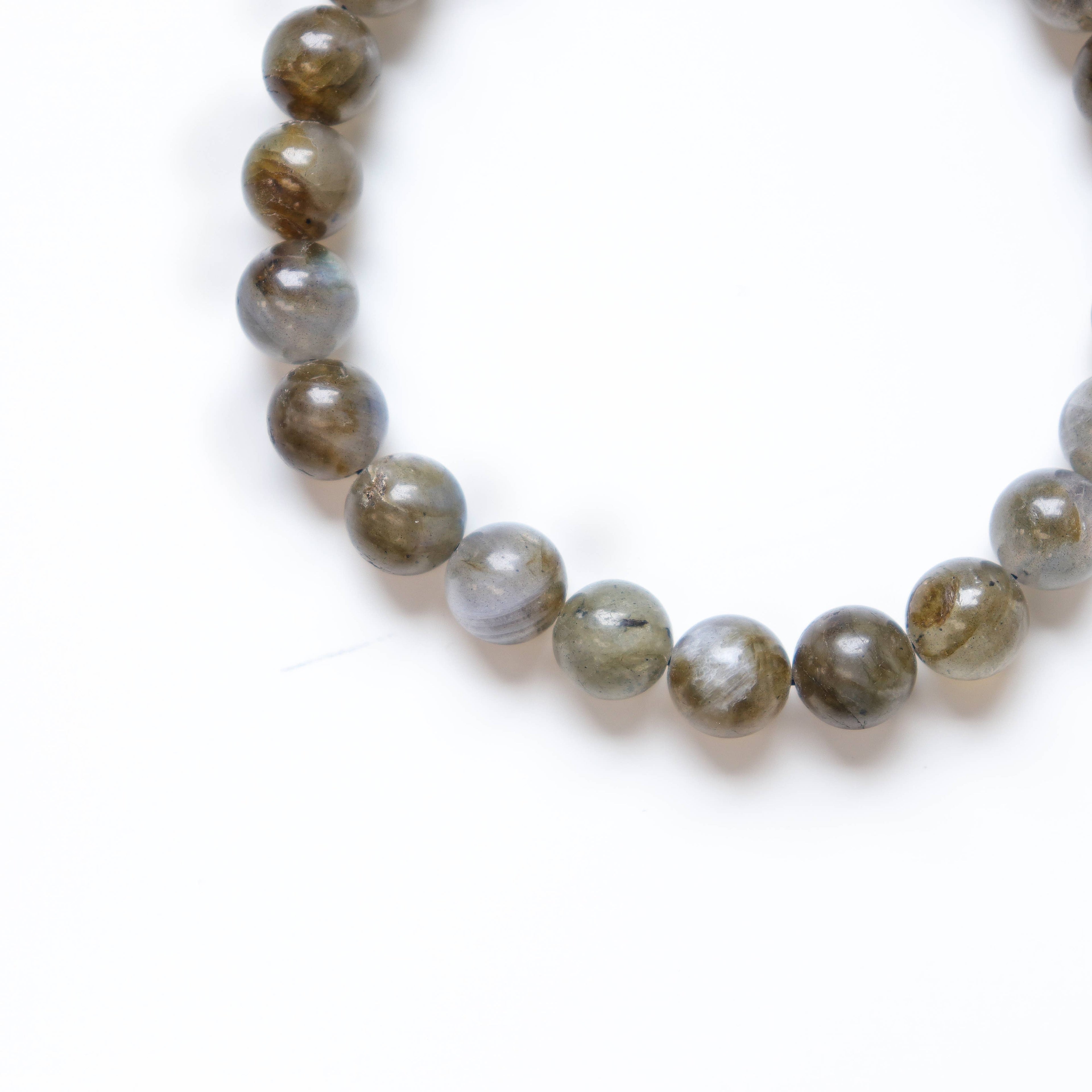 Labradorite Round Beaded Bracelet 8 mm