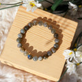 Labradorite Round Beaded Bracelet 8 mm